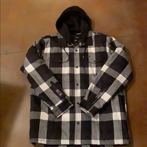Hurley button down hooded jacket